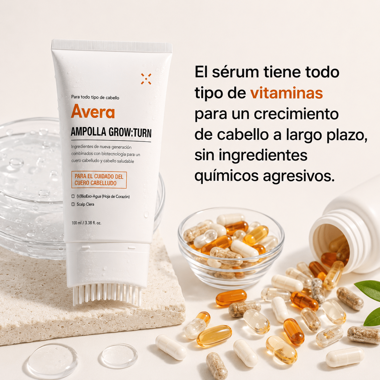 Sérum para el crecimiento del cabello coreano - AVERA