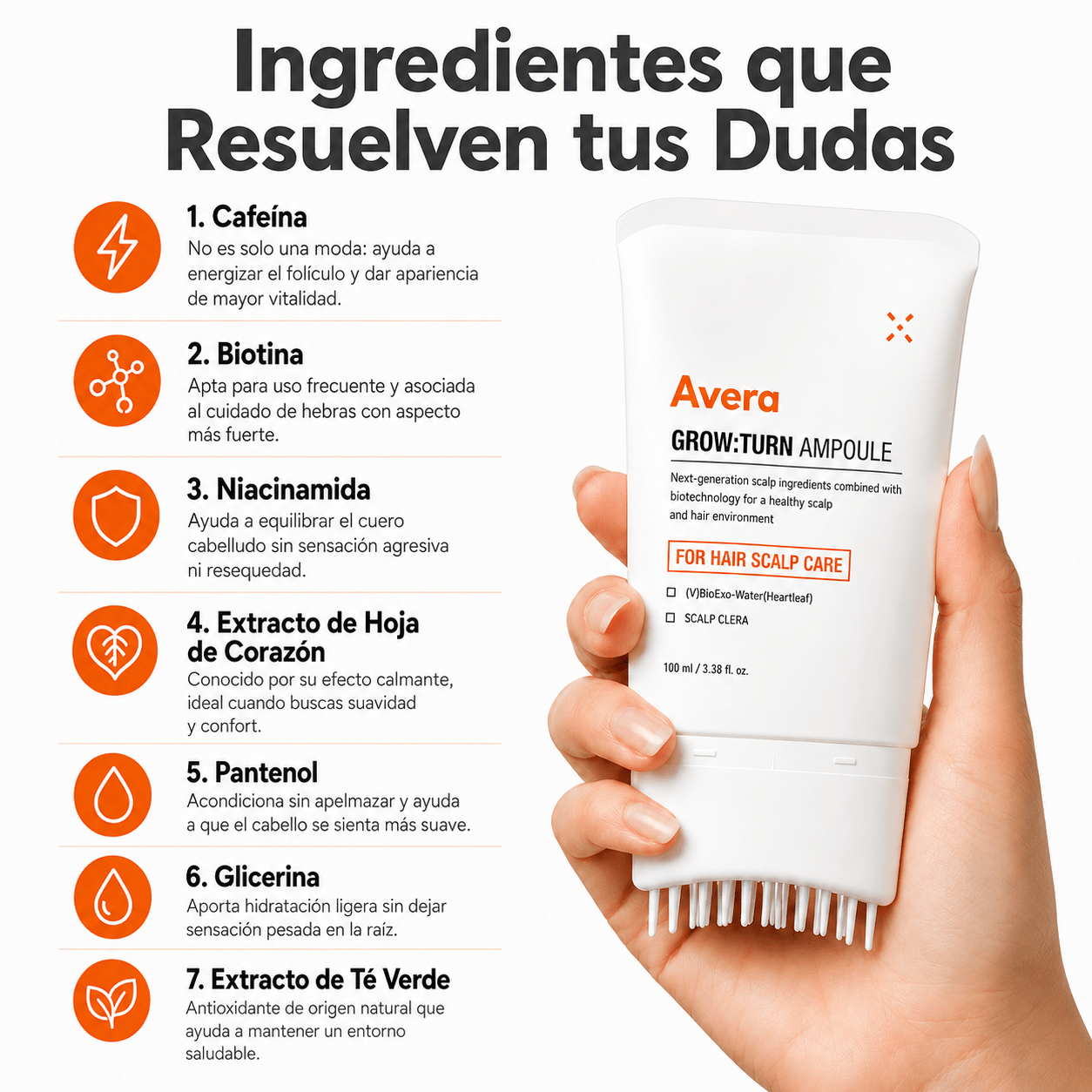 Sérum para el crecimiento del cabello coreano - AVERA
